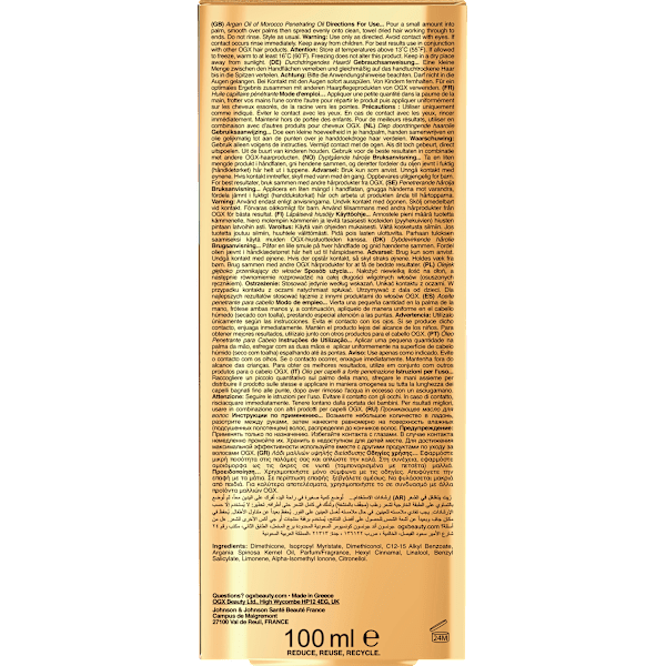 Haaröl Moroccan Argan Penetrating Oil OGX