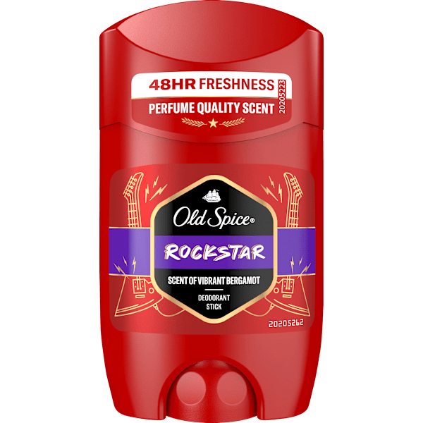 Deostick Rockstar, Scent of Vibrant Bergamot Old Spice