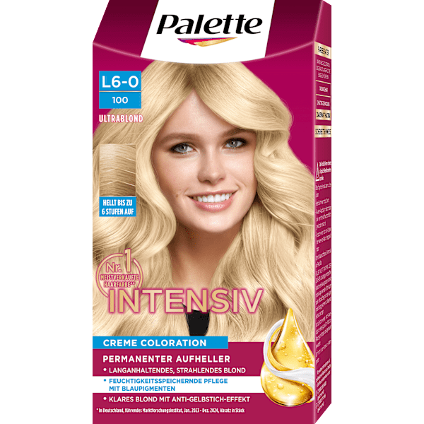 Haare Aufheller L6-0/100 Ultrablond Palette Intensive Color Creme