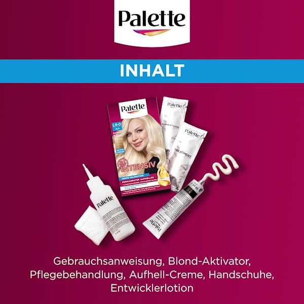 Haare Aufheller L9-0/XL9 Platin Blond Palette Intensive Color Creme