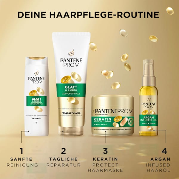 Haarmaske Keratin Protect, Glatt & Seidig PANTENE PRO-V