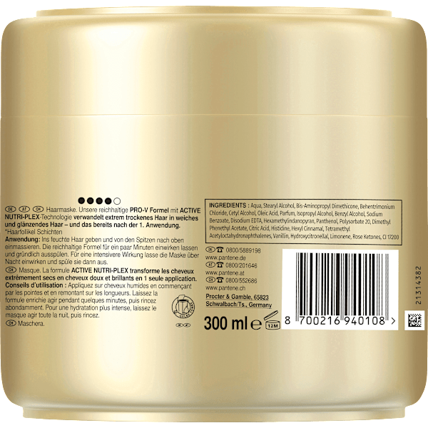Haarmaske Moisture Boost Keratin Protect PANTENE PRO-V