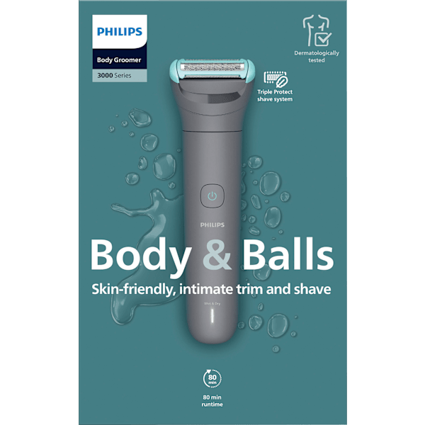 Elektrischer Rasierer, Body Groomer Series 3000 BG3475/15 Philips