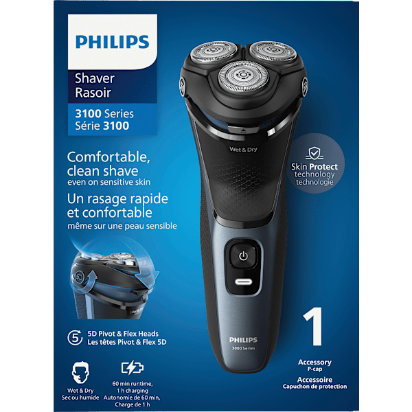 Elektrischer Rasierer, Rotationsrasierer S3144/00 Philips
