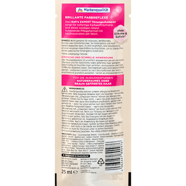 Tönungsshampoo 6.7 Macadamiabraun réell‘e EXPERT