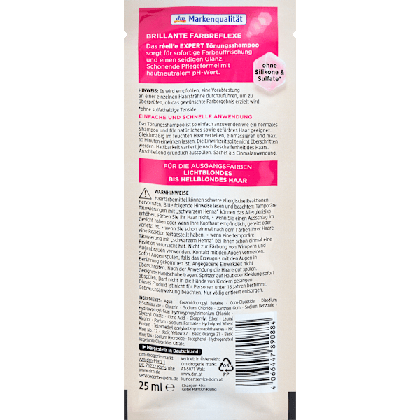 Tönungsshampoo 9.13 Beigeblond réell‘e EXPERT