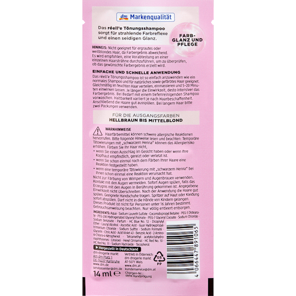 Tönungsshampoo 5.73 Hellbraun réell‘e