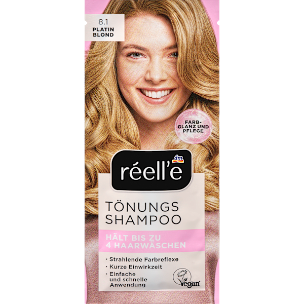 Tönungsshampoo 8.1 Platinblond réell‘e