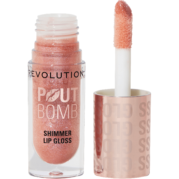 Lipgloss Pout Bomb, Shimmer Glimmer Nude REVOLUTION