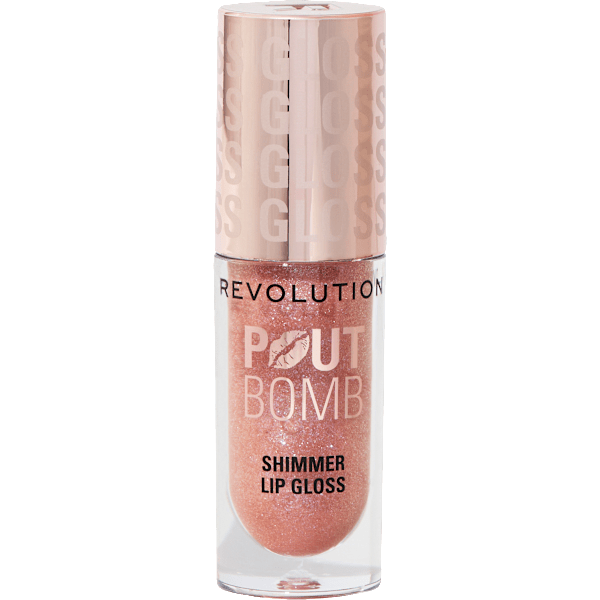 Lipgloss Pout Bomb, Shimmer Glimmer Nude REVOLUTION
