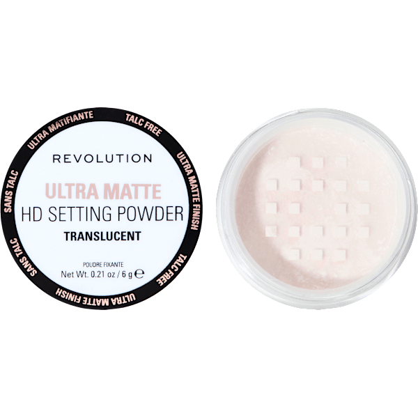 Setting Puder Ultra Velvet HD Matte Loose Talc Free Translucent REVOLUTION
