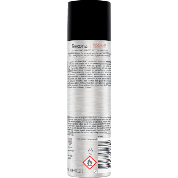 Antitranspirant Deospray Maximum Protection Cobalt Dry Rexona men