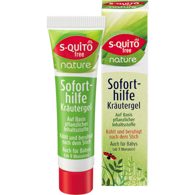S-QUiTO free Insect bite gel immediate aid kids with herbs, natural, 15 ml