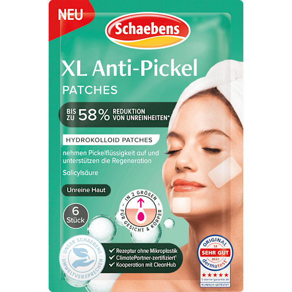 Anti- Pickel Patches XL, 6 Anwendungen Schaebens