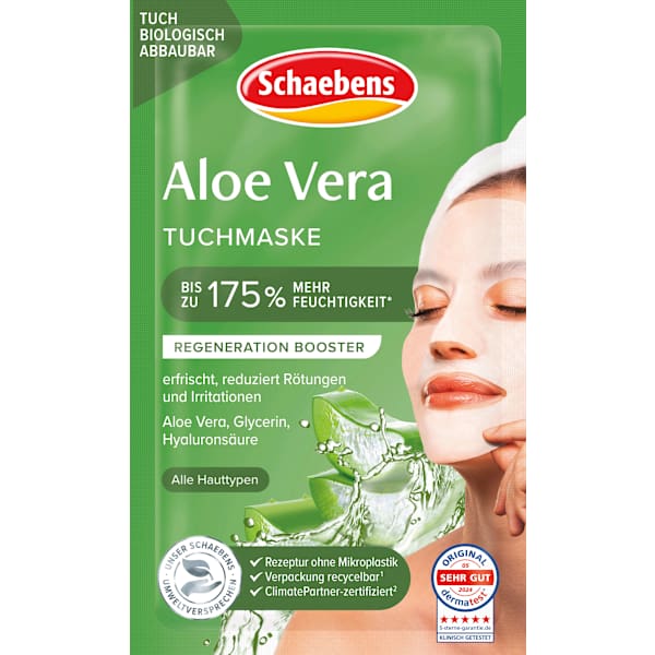 Tuchmaske Aloe Vera Schaebens