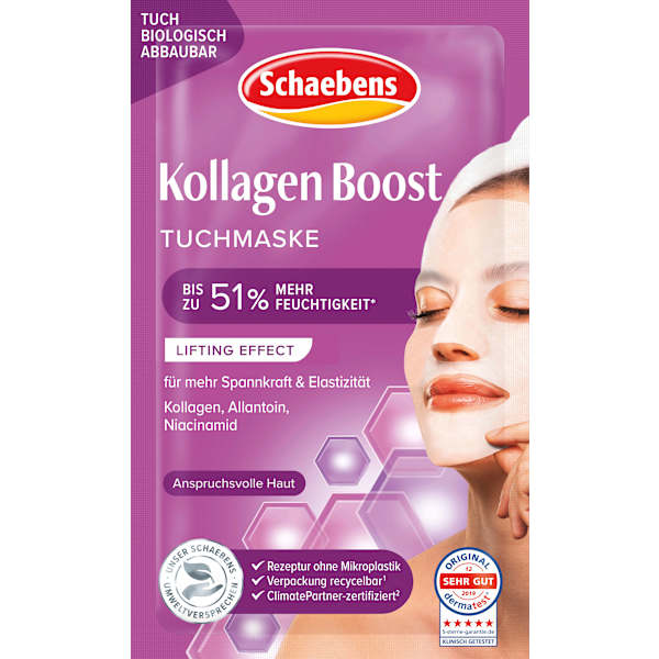 Tuchmaske Kollagen Boost Schaebens