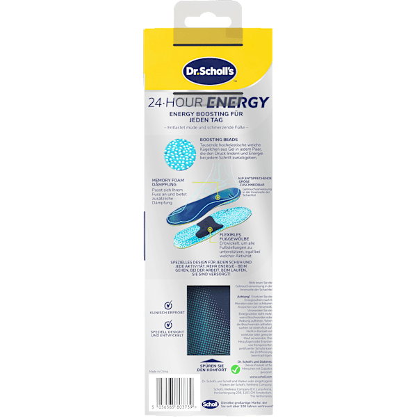 Einlegesohlen 24Hour Energy Gr. 35 - 40 (1 Paar) Scholl