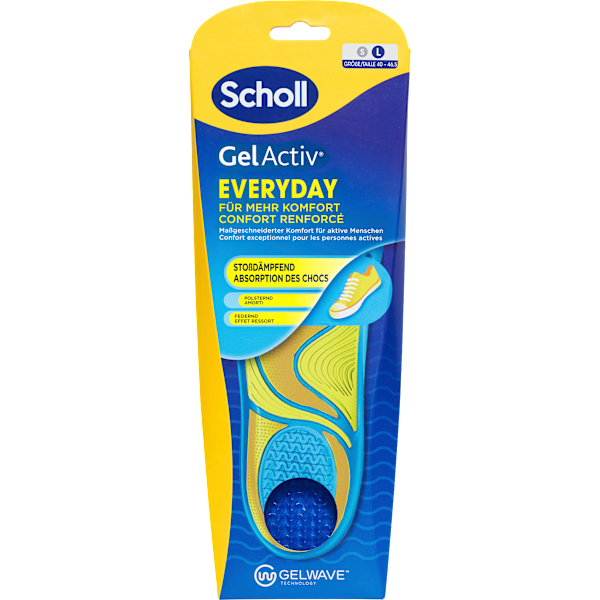 Einlegesohlen GelActiv Everyday, Gr. 40 -46,5 (1 Paar) Scholl