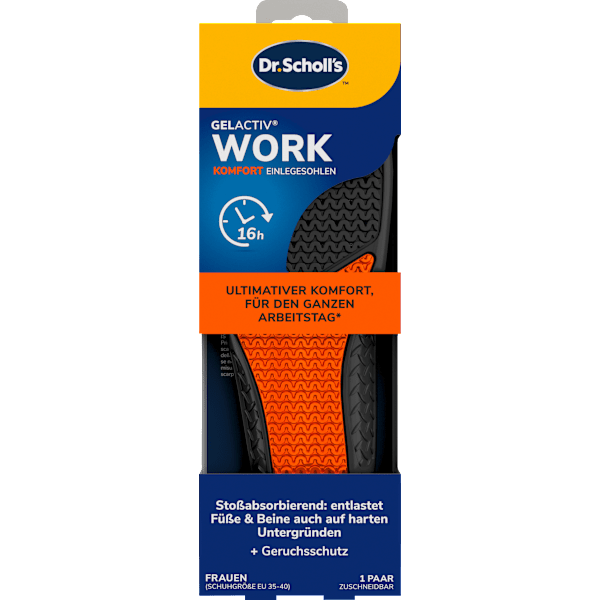 Einlegesohlen GelActiv Work, Gr. 35,5 - 40,5 (1 Paar) Scholl