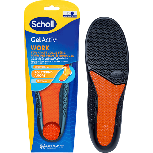 Einlegesohlen GelActiv Work Gr. 40 - 46,5 (1 Paar) Scholl