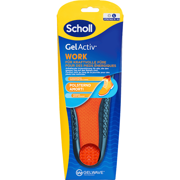 Einlegesohlen GelActiv Work Gr. 40 - 46,5 (1 Paar) Scholl