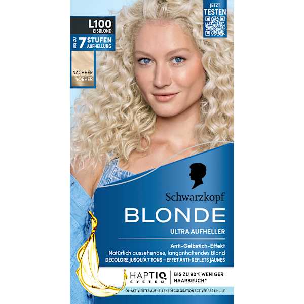 Haare Aufheller Ultra L100 Eisblond Schwarzkopf Blonde