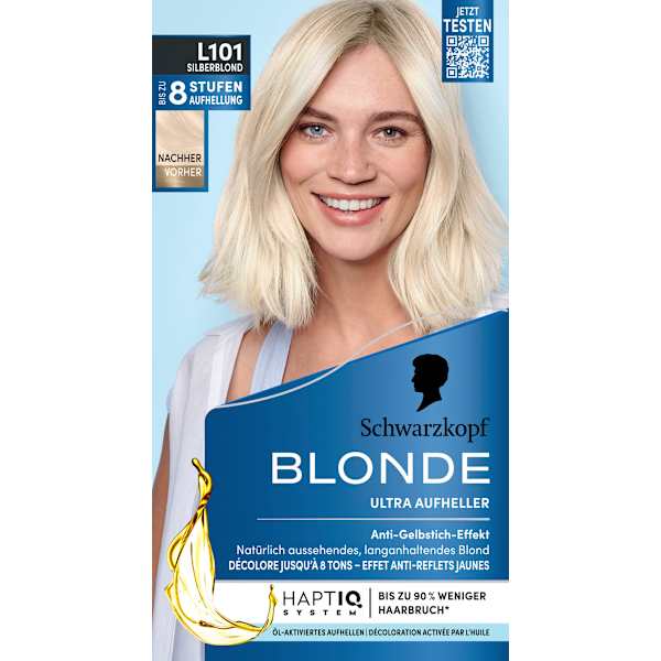 Haare Aufheller Ultra L101 Silberblond Schwarzkopf Blonde