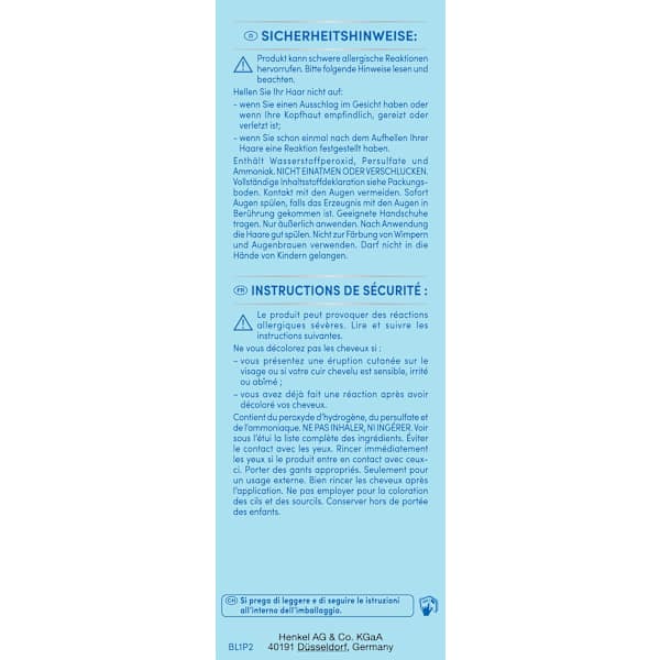 Haare Aufheller Ultra L1++ Schwarzkopf Blonde