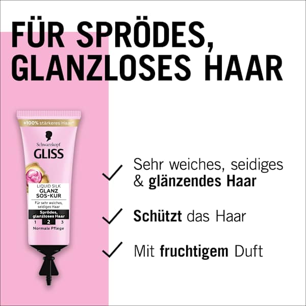 Haarkur SOS Liquid Silk Schwarzkopf GLISS