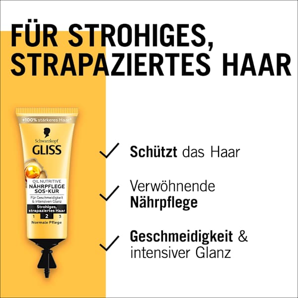 Haarkur SOS Oil Nutritive Schwarzkopf GLISS