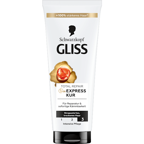 Haarkur Total Repair 1 Min Express-Kur Schwarzkopf GLISS