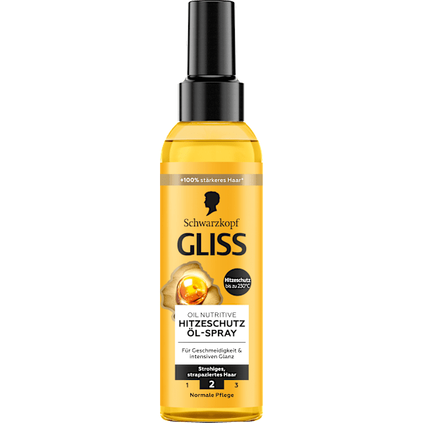 Hitzeschutz Öl-Spray Oil Nutritive Schwarzkopf GLISS