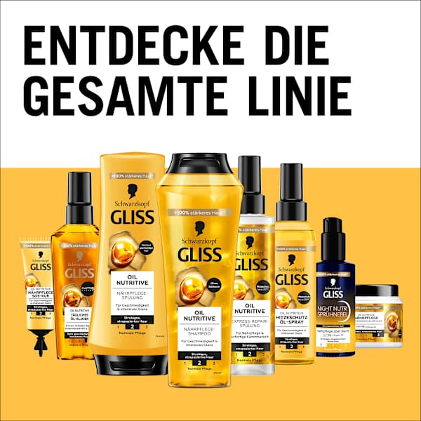 Hitzeschutz Öl-Spray Oil Nutritive Schwarzkopf GLISS
