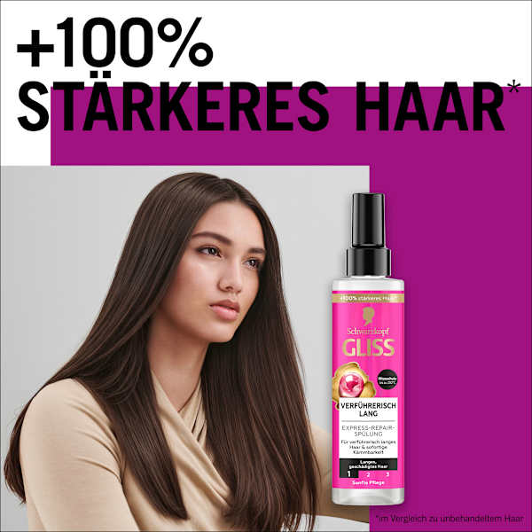 Sprüh-Conditioner Express-Repair Verführerisch Lang Schwarzkopf GLISS