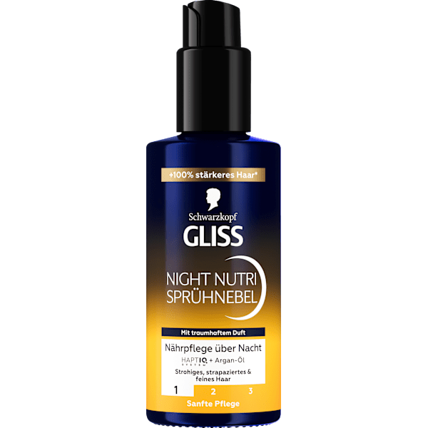 Sprühnebel Night Nutri Schwarzkopf GLISS