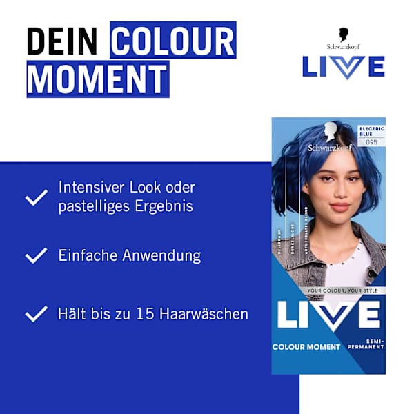 Intensivtönung 095 Electric Blue Schwarzkopf LIVE