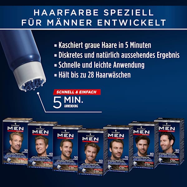 Intensivtönung Anti-Grau-Gel 40 Dunkelblond Schwarzkopf Men Perfect