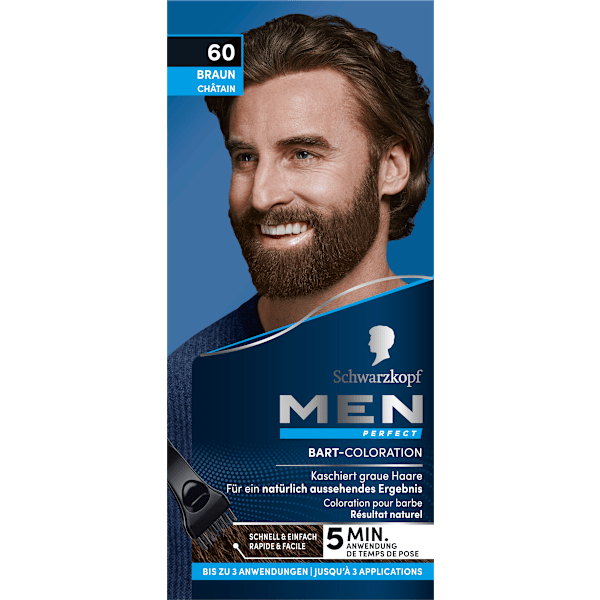 Tönung Bart 60 Natur Braun, 1 St Schwarzkopf Men Perfect
