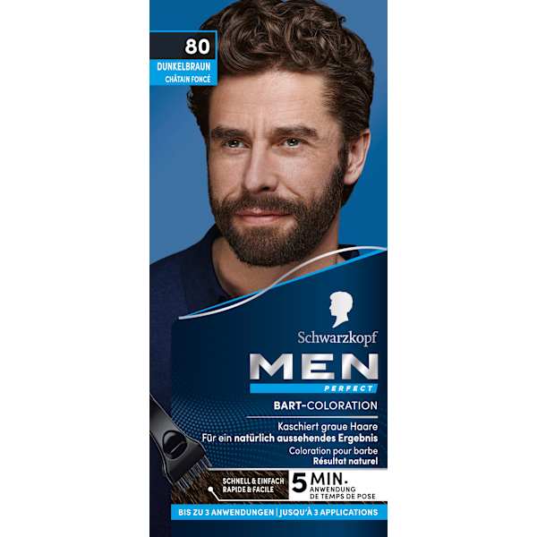 Tönung Bart 80 Dunkelbraun Schwarzkopf Men Perfect
