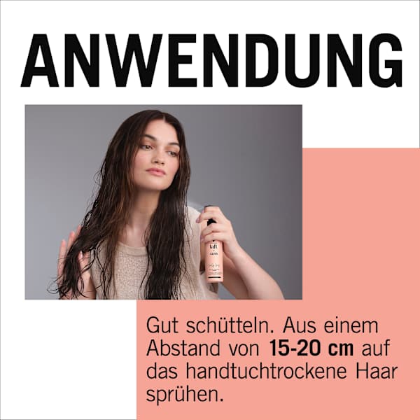 Hitzeschutzspray taft x Gliss Lovely Long Schwarzkopf taft