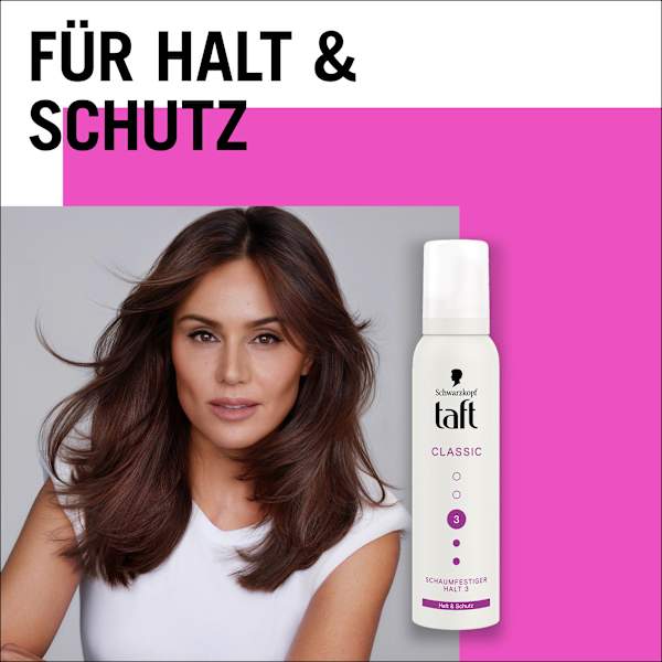 Schaumfestiger Classic, Halt & Schutz Schwarzkopf taft