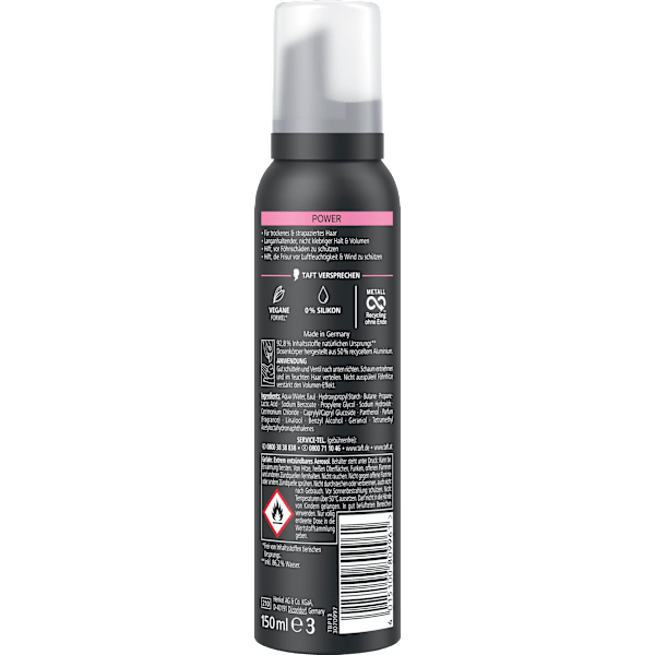 Schaumfestiger Power, Cashmere-artige Geschmeidigkeit Schwarzkopf taft
