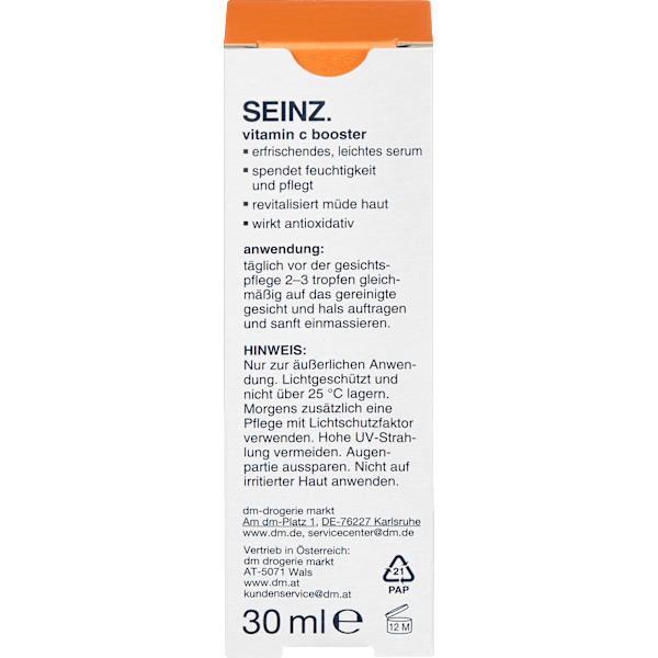 Serum Vitamin C Booster, Energy Effect SEINZ.