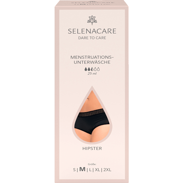 Periodenunterwäsche Hipster schwarz Gr. M SELENACARE