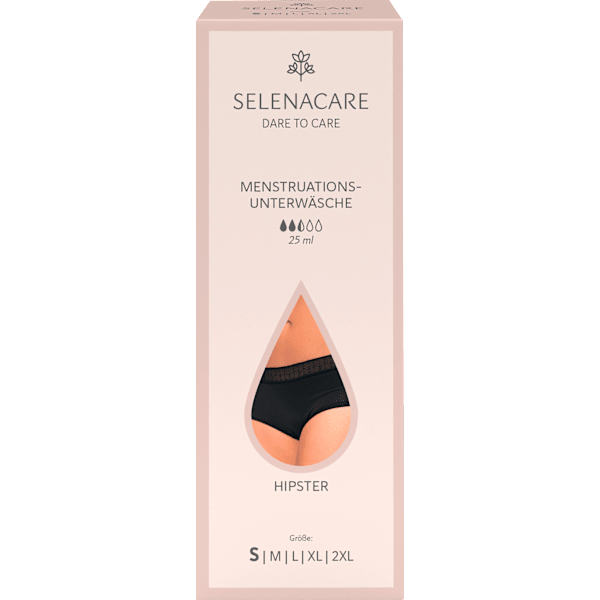 Periodenunterwäsche Hipster schwarz Gr. S SELENACARE