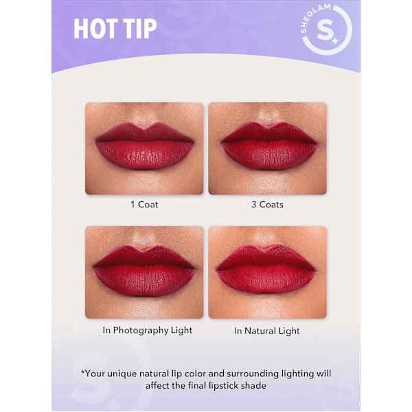 Lippenstift Dynamatte Boom Rule SHEGLAM