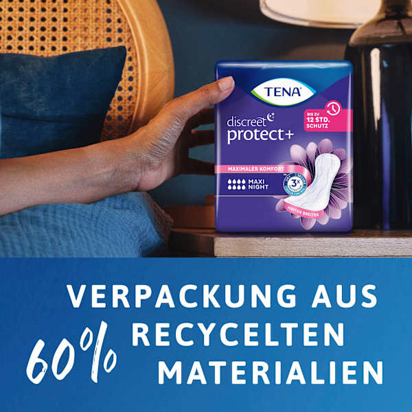 discreet Einlagen Inkontinenz Protect+ Maxi Night Duopack TENA