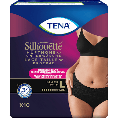 TENA Pants incontinence silhouette black size. L, 10 pcs
