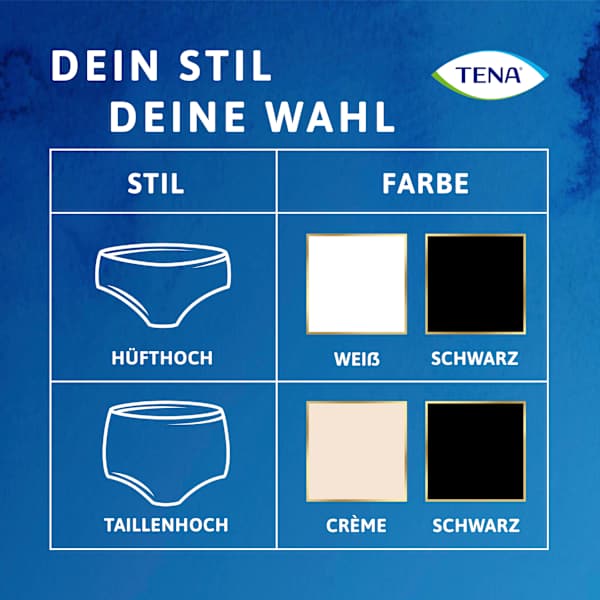 Pants Inkontinenz Silhouette schwarz Gr. L TENA