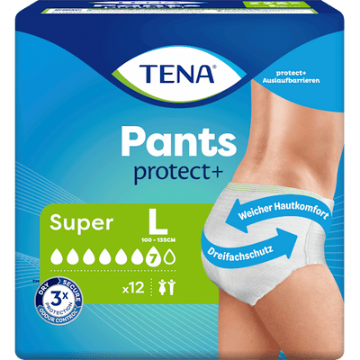 TENA Pants Incontinence Super Size L, 12 pcs